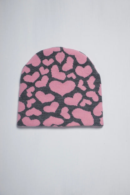 Pink Hearts Beanie
